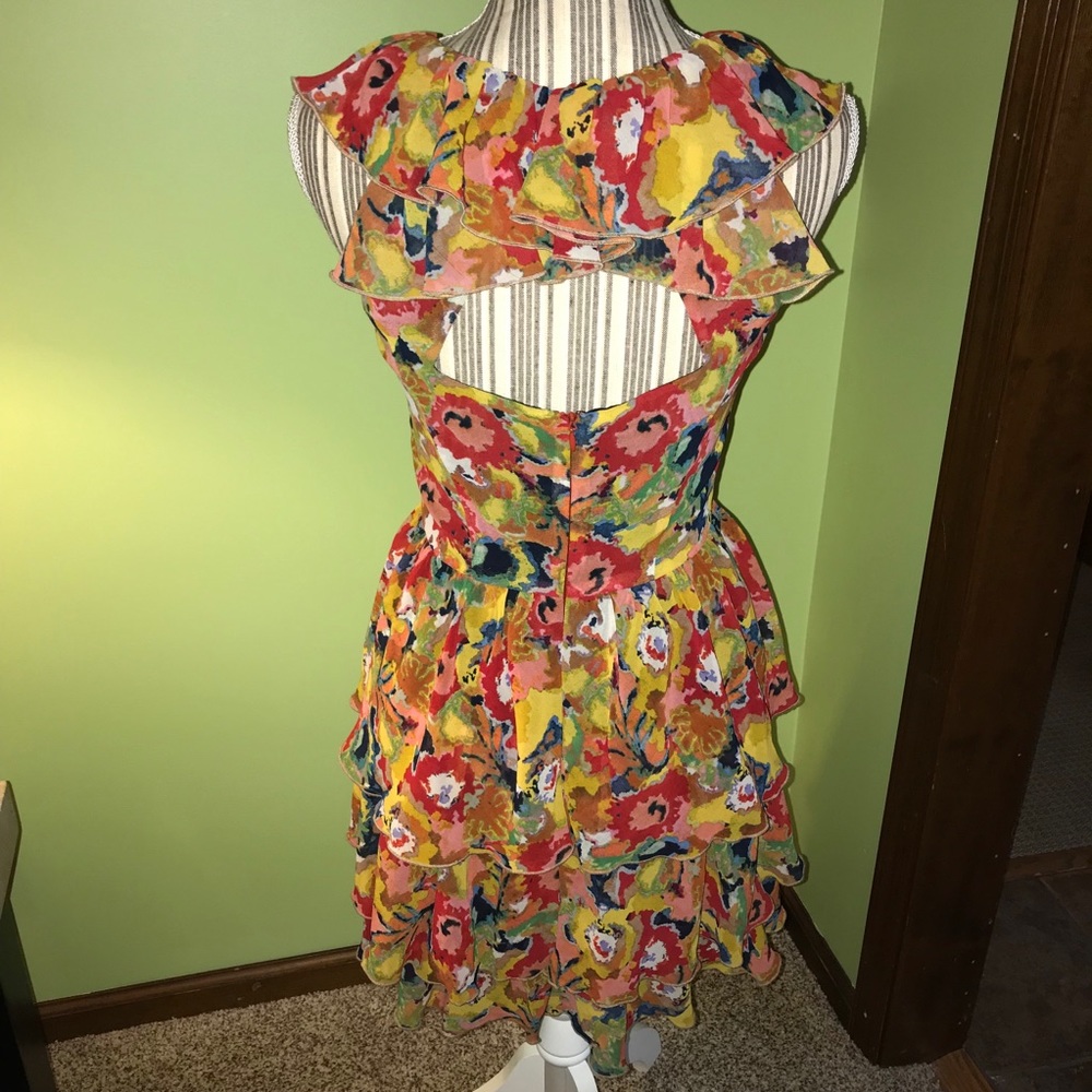 FLORAL RUFFLE DRESS - Picture 3 of 4